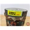 Image 9 : Chase & Sanborn SEAL BRAND Coffee Tin (Paper Label) (Bottom Embossed) (Label Torn) (5"H x 4-1/4"Dia)