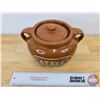 Image 2 : Medalta Potteries : CATELLI Stoneware Bean Pot w/Lid (5"H)