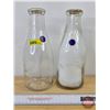Image 1 : Milk Bottles (2): Northern Alberta Dairy Pool NADP & Union Milk Calgary (Both : 10-1/4"H)