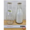 Image 7 : Milk Bottles (2): Northern Alberta Dairy Pool NADP & Union Milk Calgary (Both : 10-1/4"H)