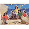 Image 2 : 1952 Calendar "Seasons Greetings" : Compliments of G.W. Fowler .. W.R. Denniston (Complete) (12"H x 