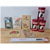 Image 1 : Antique Kitchen Combo: Calumet Tins (3); Magic Cook Book; Cream of Wheat Cook Book; Jello Book; All 
