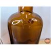 Image 7 : Brown Glass Collector Combo:  ~ White Horse Bottle (10-1/2"H) ~ Longlife Jar