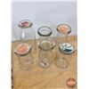 Image 3 : Wire Bottle Carrier with 6 Dairy Bottles (Variety) (Carrier Measures: 9-1/2"H x 10"W x 8"D)