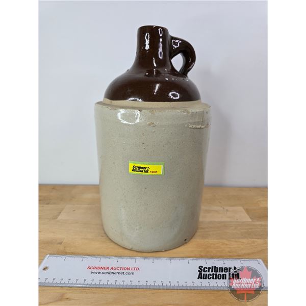 Stoneware Shoulder Crock Jug (12-1/2"H)