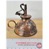 Image 3 : Vintage Copper Finger Kerosene Oil Lamp/Lamp Filler (4"H x 3-1/4"Dia)