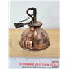 Image 4 : Vintage Copper Finger Kerosene Oil Lamp/Lamp Filler (4"H x 3-1/4"Dia)