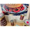 Image 3 : MAGIC BAKING POWDER Collector Combo: Tins (3) & Advertisement (Ad Measures: 14-1/2" x 10-3/4") (Tall