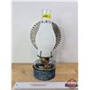 Image 2 : Coal Oil Lamp with wall Mount & Reflector (Frosted Chimney) (Total Measures w/Chimney in Bracket : 1