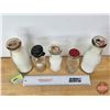Image 8 : Dairy Bottles ~ Embossed ~ Variety (5) (Tallest 8"H)