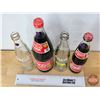 Image 2 : Coca-Cola Bottles (4) (Variety) (Note: 2 Full) (Tallest Measures: 11-1/2"H)