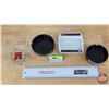 Image 1 : Marshall Wells Ashtray Combo (4) (White Ashtray Measures: 4-1/2"H x 4-1/2"W x 3/4"D)