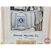 Image 3 : Framed Vintage 1936 Ad Promo Calendar "Krause Milling Co." (Complete) (Frame Measures: 16-3/4"H x 12