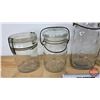 Image 4 : Jars w/Lids (7) (Variety) (Tallest Measures: 8-1/4"H)
