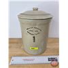 Image 1 : Medalta Potteries 1 Gallon Crock w/Lid (Measured without Lid : 9"H x 7-1/2"Dia)