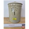 Image 2 : Medalta Potteries 1 Gallon Crock w/Lid (Measured without Lid : 9"H x 7-1/2"Dia)