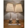 Image 1 : Alacite by Aladdin : Candlestick Electric Table Lamps (2) (Measures w/Shades: 19-1/2"H)