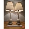 Image 2 : Alacite by Aladdin : Candlestick Electric Table Lamps (2) (Measures w/Shades: 19-1/2"H)