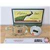 Image 1 : Smokers Collector Combo (3) : - Sweet Caporal Cardboard Store Advertisement - Clear ATLAS Ashtray - 