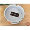 Image 3 : Smokers Collector Combo (3) : - Sweet Caporal Cardboard Store Advertisement - Clear ATLAS Ashtray - 