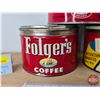 Image 3 : Coffee Tins (Variety) (6) (Butter-Nut Measures: 3-1/2"H x 5"Dia)