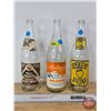 Image 1 : Clear Bottles (3) Mister Soft Drink (Paper Label); Alpine Club Orange (Paper Label) & Happy Pop (ACL