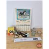 Image 1 : Collector Combo ~ Vintage Office Theme : 1969 Husky Calendar; Desk Daily Calendar; Ink Wells (3) & L
