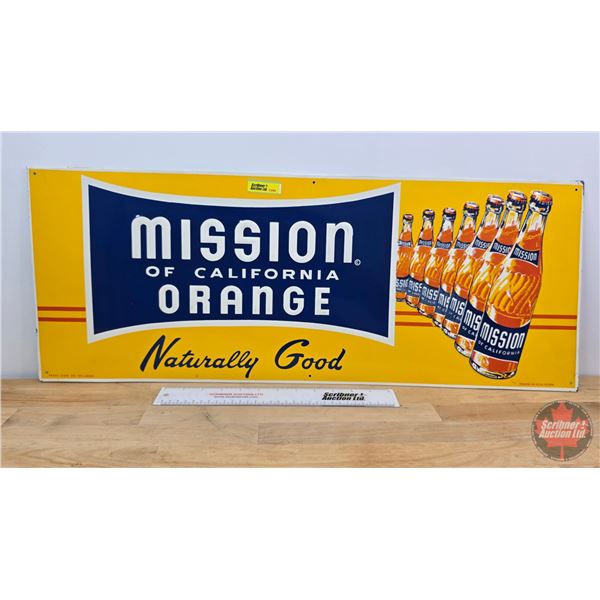 Single Side Embossed Sign : MISSION ORANGE (11-1/2"H x 29-1/4"W)