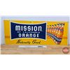 Image 1 : Single Side Embossed Sign : MISSION ORANGE (11-1/2"H x 29-1/4"W)