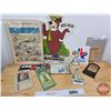 Image 1 : Collector Combo (Variety Items) : Calaway Park Yogi Bear Felt Display; Advertising Thermometers; CIS
