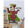 Image 8 : Collector Combo (Variety Items) : Calaway Park Yogi Bear Felt Display; Advertising Thermometers; CIS