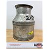 Image 1 : Cream Can : E.C.O. (10"H x 8"Dia Base)