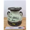 Image 1 : Cream Can w/Lid : Painted (12-1/4"H x 13-1/4"Dia Base)