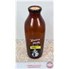 Image 2 : Union Milk Bottle (Amber/Brown Glass : White ACL) (10"H)