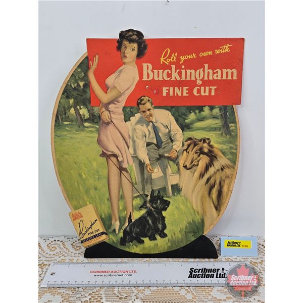 Buckingham Cardboard Display Ad  (14"H x 11-1/2"W)