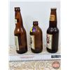 Image 3 : CALGARY Bottles (3) (All Paper Labels) (Tallest Measures 9"H)