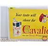 Image 2 : Cavalier Cigarettes Paper Ad (Wrapped in plastic / Cardboard back protector) (11-3/4"H x 21-3/4"W)