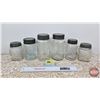 Image 1 : Jars w/Lids (6) (Variety) (Tallest Measures: 7"H)