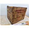 Image 1 : JOHNNIE WALKER Red Label Wood Crate (11"H x 10-3/4"W x 13-1/2"D)
