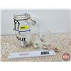 Image 1 : Jar with Dairy Pogs - Variety  (Flour Jar Measures: 9-1/2"H)