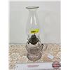 Image 2 : Coal Oil Finger Lamp : Amethyst Glass Font (Total Measures w/Chimney : 12-1/2"H)