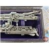 Image 4 : Vintage Clarinet : Brilliante 1920's Pan American w/Case (Case Measures : 3-3/4"H x 14-3/4"W x 5"D)