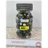 Image 1 : Jar of Marbles (Jar Measures: 7"H)