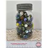 Image 2 : Jar of Marbles (Jar Measures: 7"H)