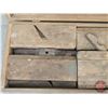 Image 2 : Large Antique Wood Chest with Wood Moulding Planes (13) (Case Measures: 4"H x 30"W x 9-1/2"D)