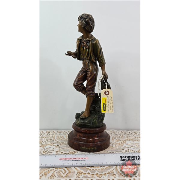 Statue : Passage Du Gue : Paris Made in France : Charles Ruchot 1871-1954 (15-1/2"H)