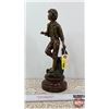 Image 1 : Statue : Passage Du Gue : Paris Made in France : Charles Ruchot 1871-1954 (15-1/2"H)