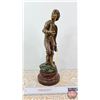 Image 2 : Statue : Passage Du Gue : Paris Made in France : Charles Ruchot 1871-1954 (15-1/2"H)