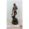 Image 4 : Statue : Passage Du Gue : Paris Made in France : Charles Ruchot 1871-1954 (15-1/2"H)