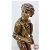 Image 9 : Statue : Passage Du Gue : Paris Made in France : Charles Ruchot 1871-1954 (15-1/2"H)